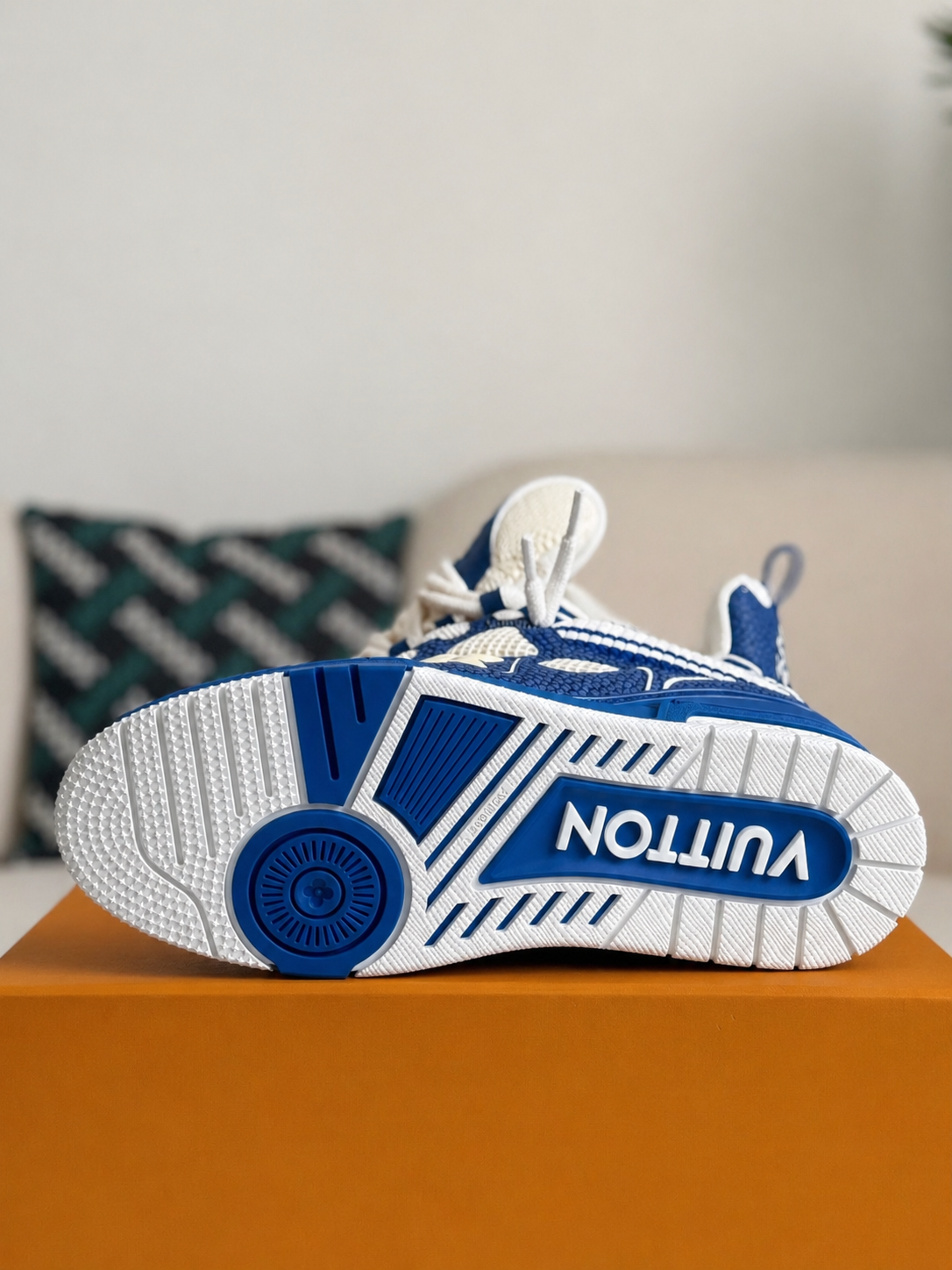 LV Skate Sneaker Blue Crystal