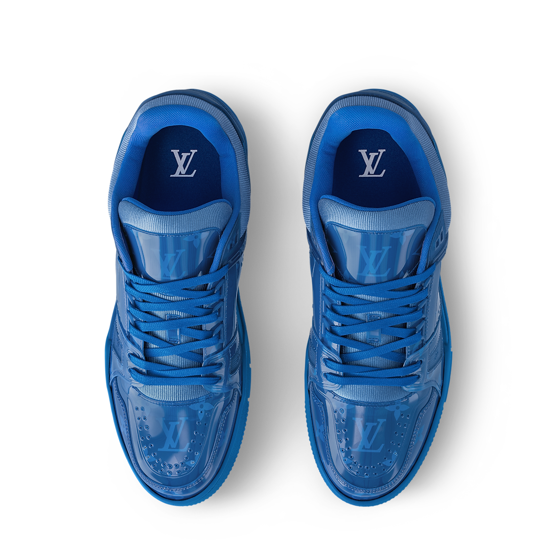 LV Trainers Monogram-Printed Translucent PVC Blue
