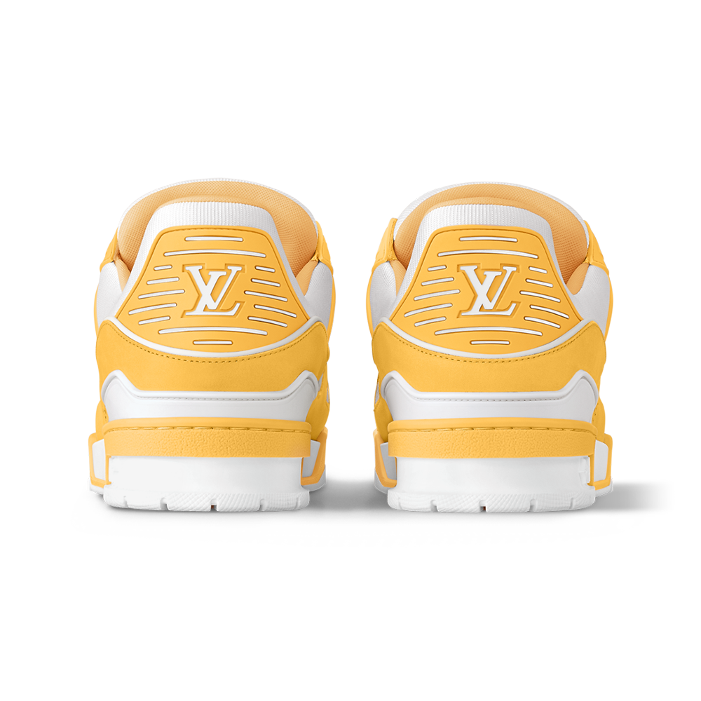 LV Trainers Nubuck & Grained Calf Leather Yellow