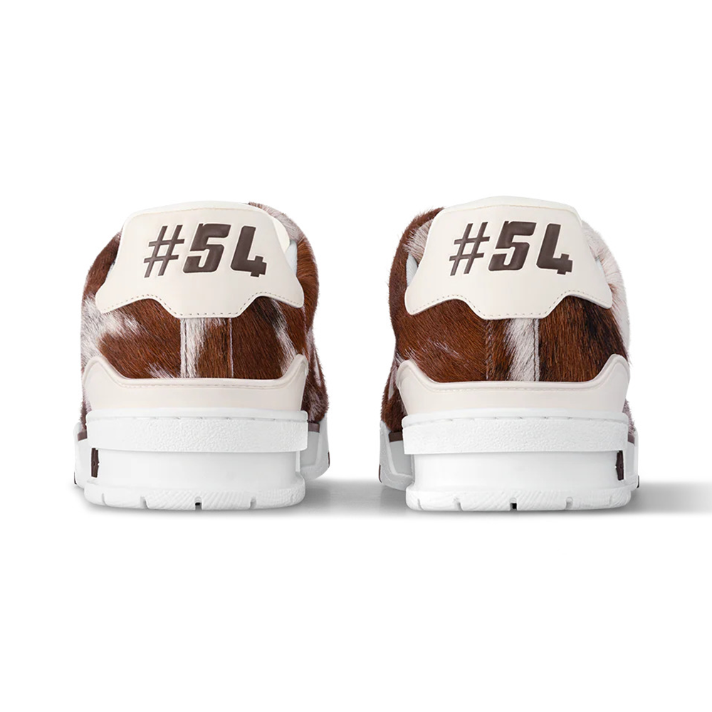 LV Trainers Pony-Style Calf Leather Brown