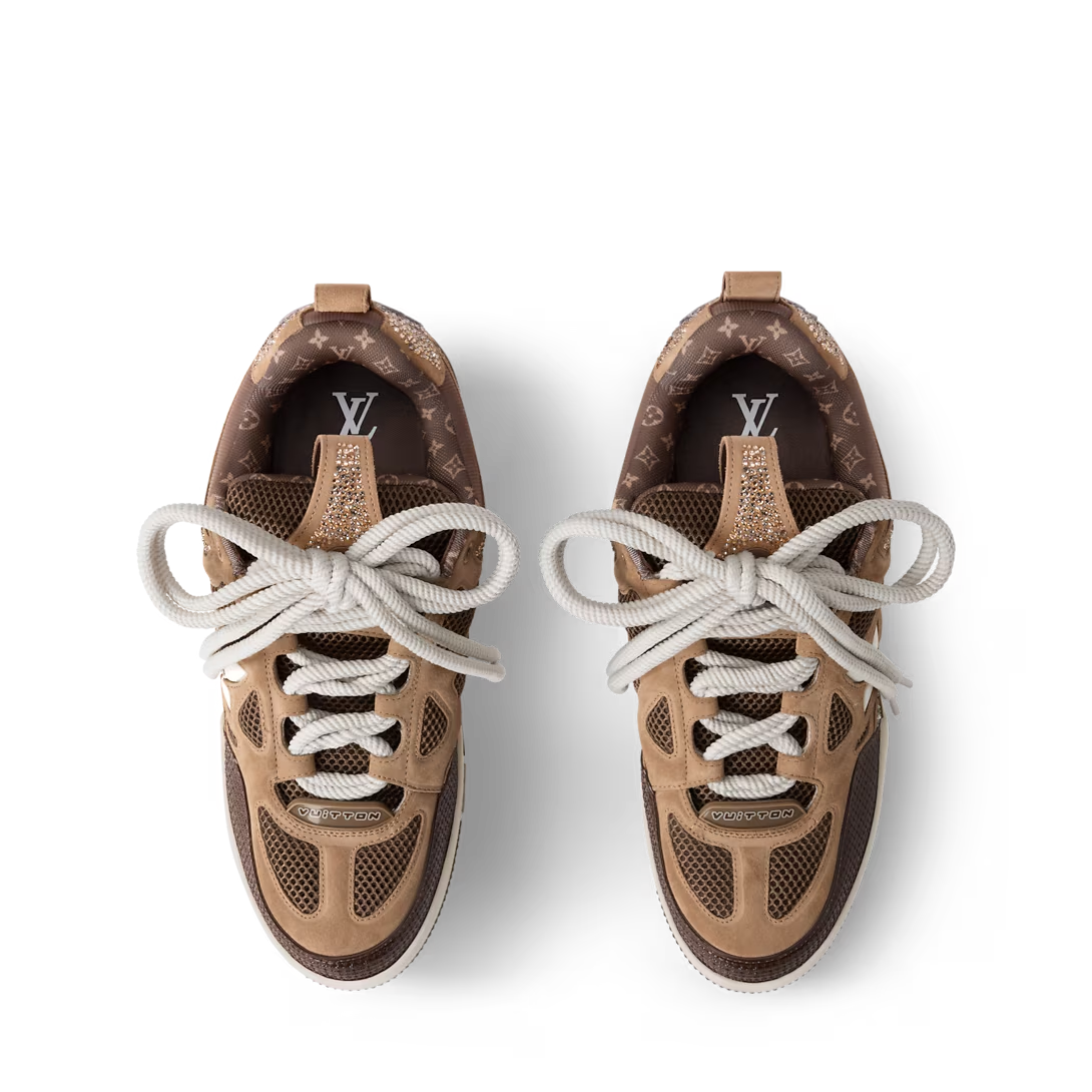 LV Skate Sneaker Brown Crystal