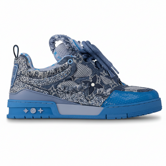 LV Skate Sneaker Blue Swarovski™ Crystals