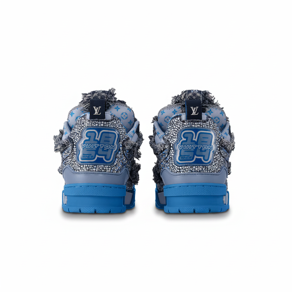 LV Skate Sneaker Blue Swarovski™ Crystals