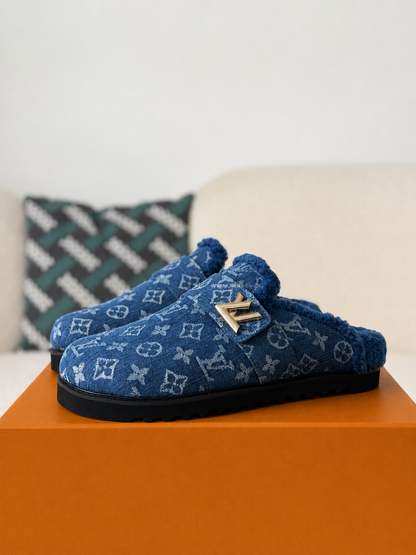 LV Easy Mule Sandals Blue