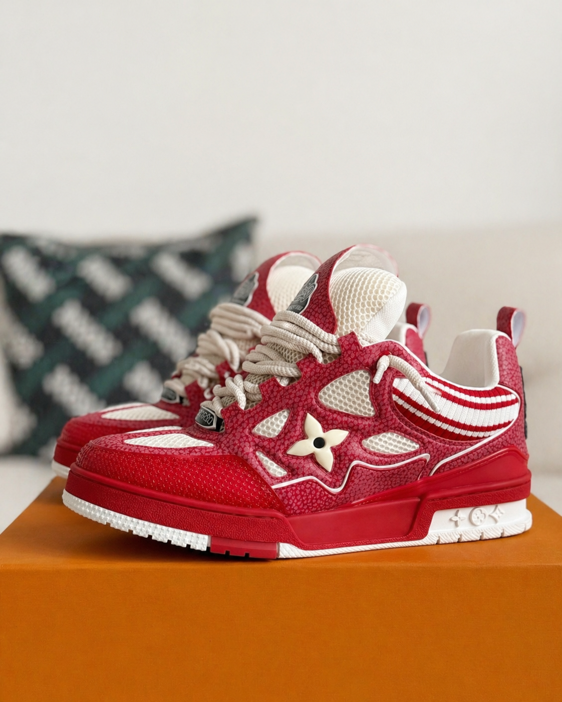 LV Skate Sneaker Red