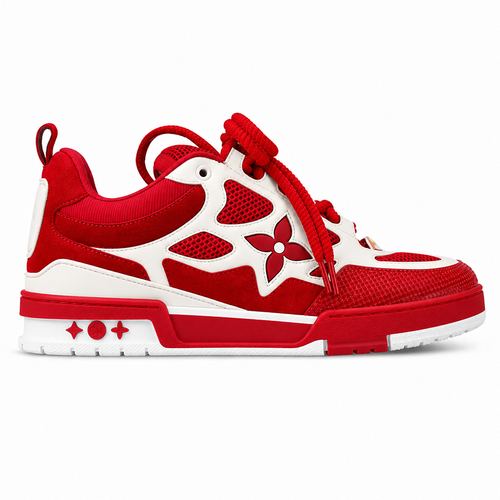 LV Skate Sneaker Red White
