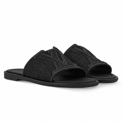 LV Portofino Mule Black