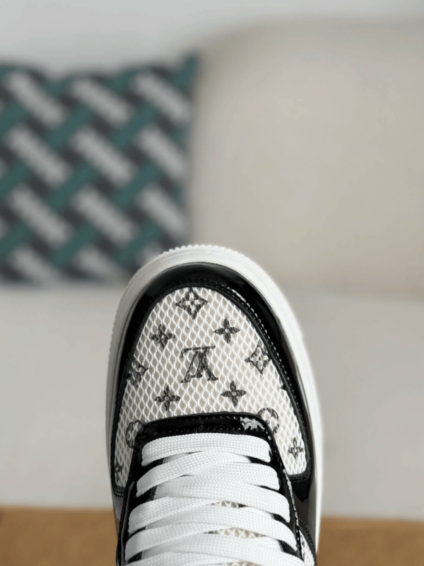 LV x Nike Air Force 1 Black White Monogram Sneaker