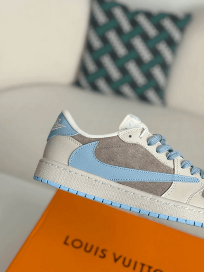 LV x Travis Scott x Nike Air Jordan 1 Low OG SP Sneakers