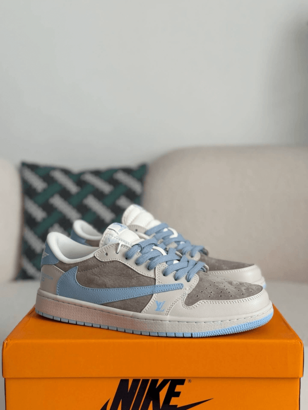 LV x Travis Scott x Nike Air Jordan 1 Low OG SP Sneakers