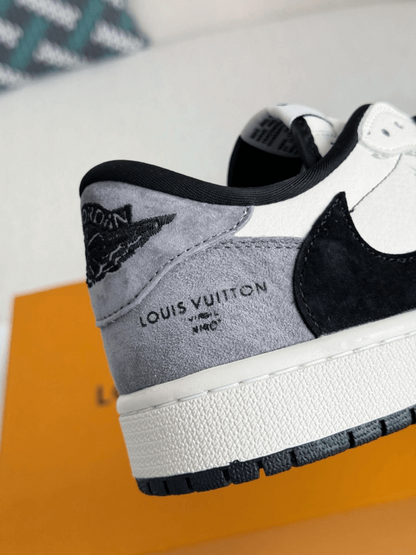 LV x Air Jordan 1 OG SP Travis Scott x Fragment Grey Black Sneaker