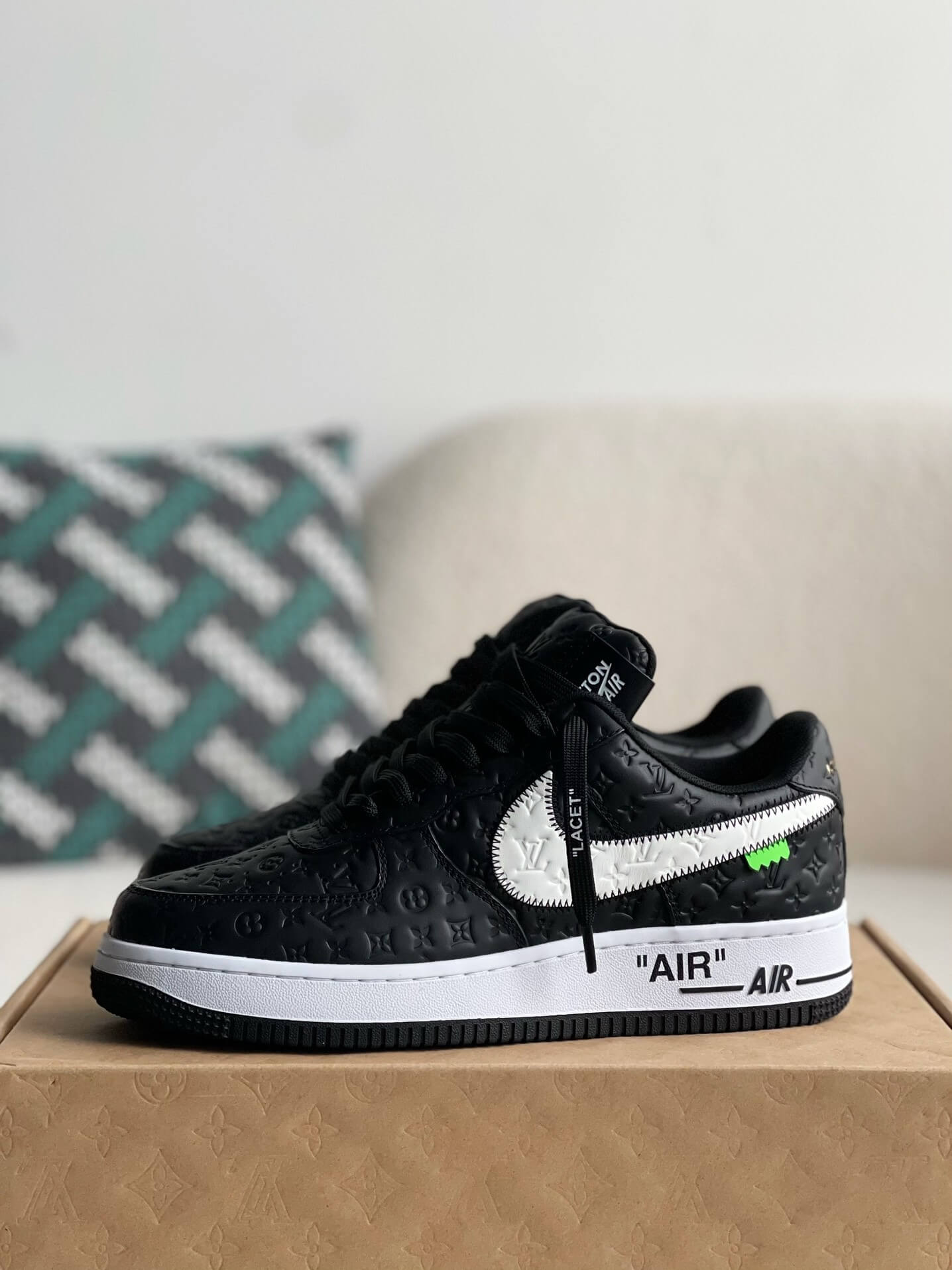 Air Force 1 x Louis Vuitton 07 Low ‘By Virgil Abloh Black/White’ Best Quality