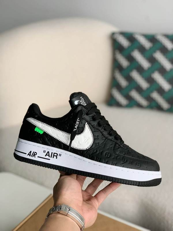 Air Force 1 x Louis Vuitton 07 Low ‘By Virgil Abloh Black/White’ Best Quality