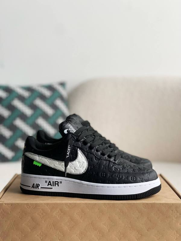 Air Force 1 x Louis Vuitton 07 Low ‘By Virgil Abloh Black/White’ Best Quality