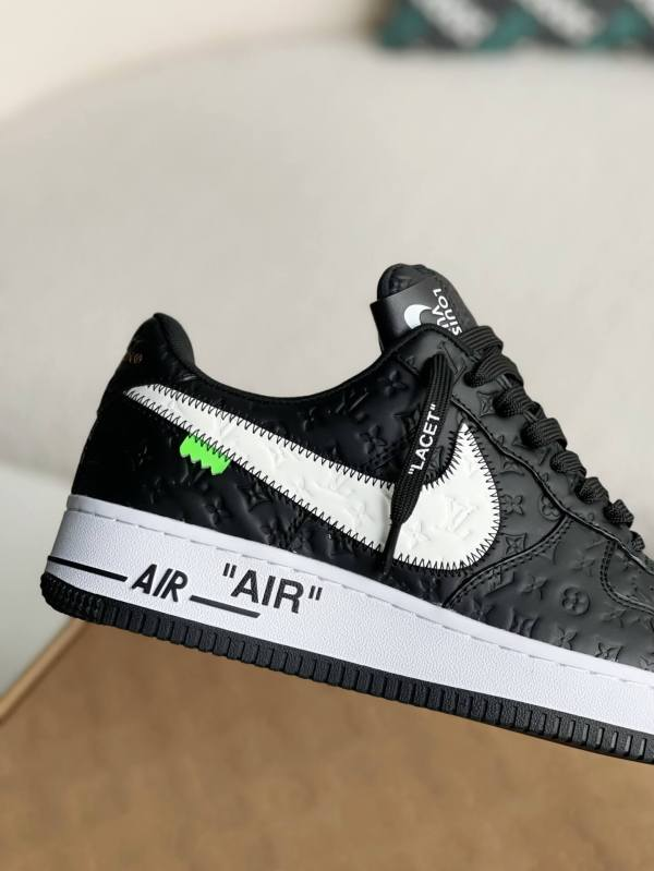 Air Force 1 x Louis Vuitton 07 Low ‘By Virgil Abloh Black/White’ Best Quality
