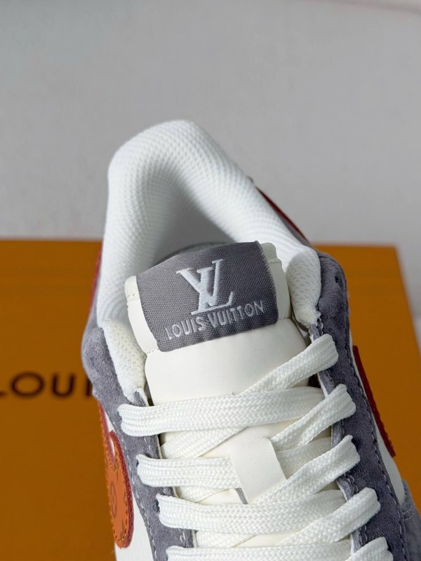 LV x Nike Air Force 1 Low “Grey Monogram Orange Swoosh”