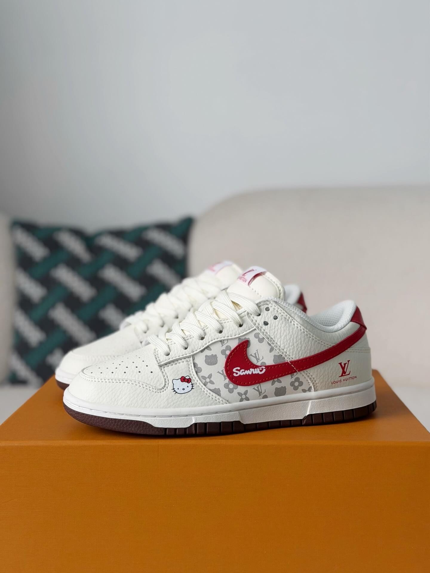 LV x Nike Air Force 1 Low “Hello Kitty Monogram Red”