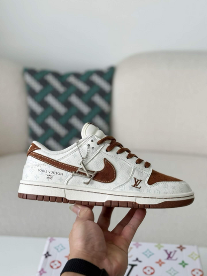 LV x Nike SB Dunk Low Brown/White Monogram Edition