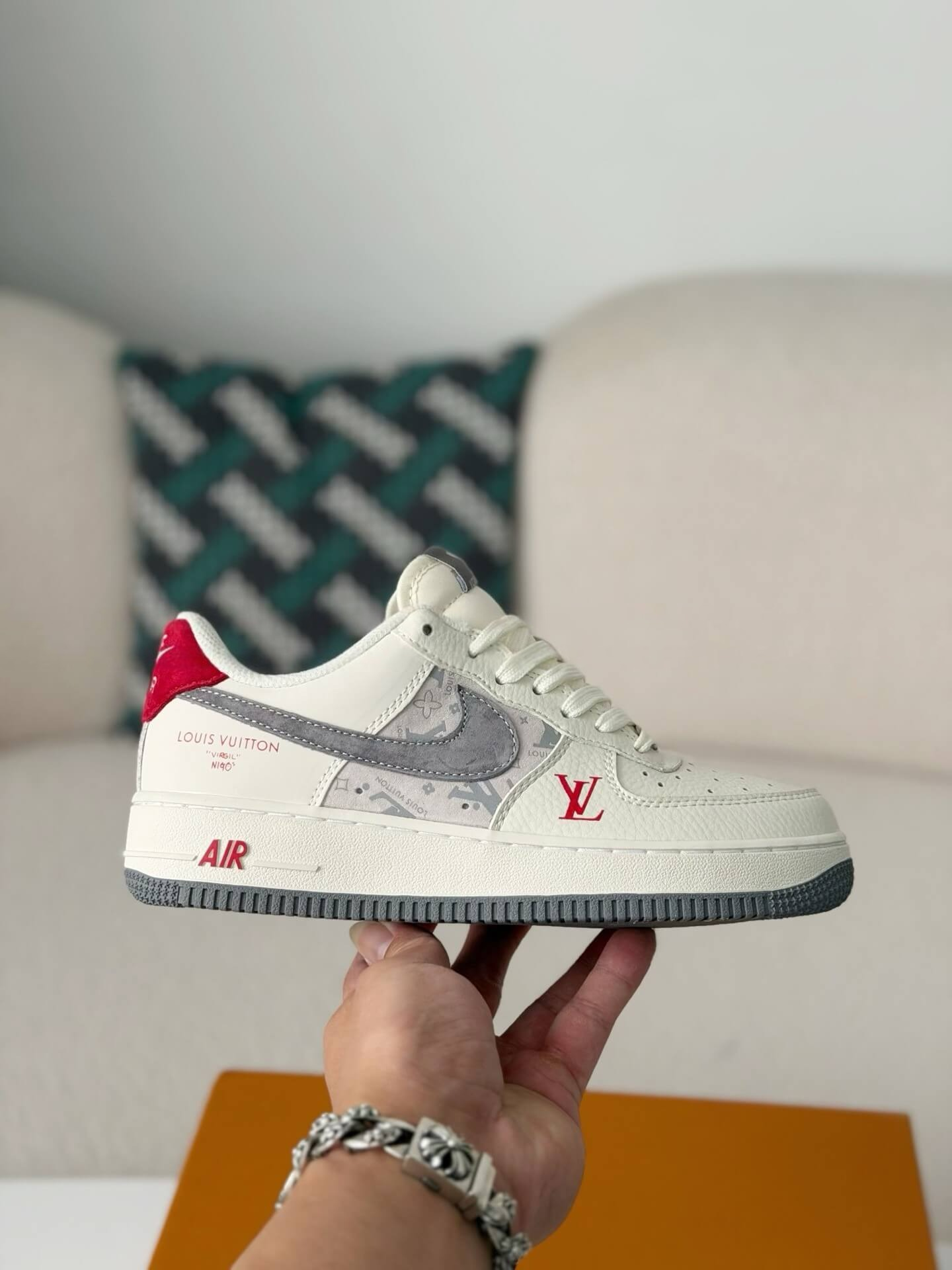LV x Nike Air Force 1 Low “White Monogram”