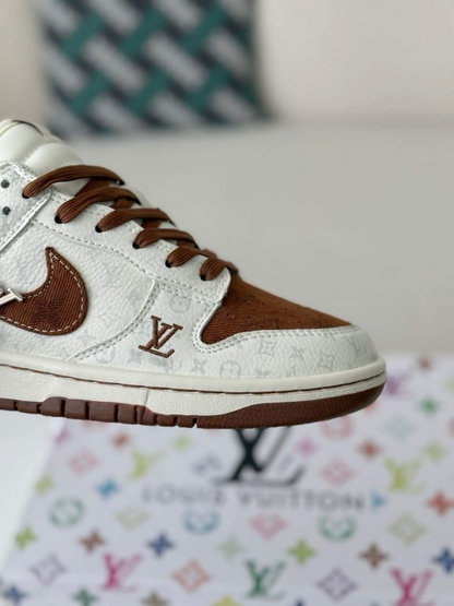 LV x Nike SB Dunk Low Brown/White Monogram Edition