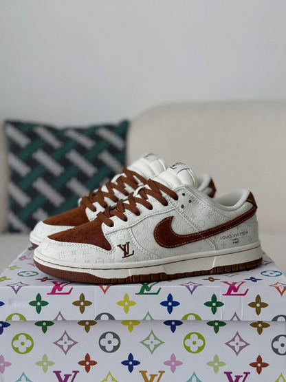 LV x Nike SB Dunk Low Brown/White Monogram Edition