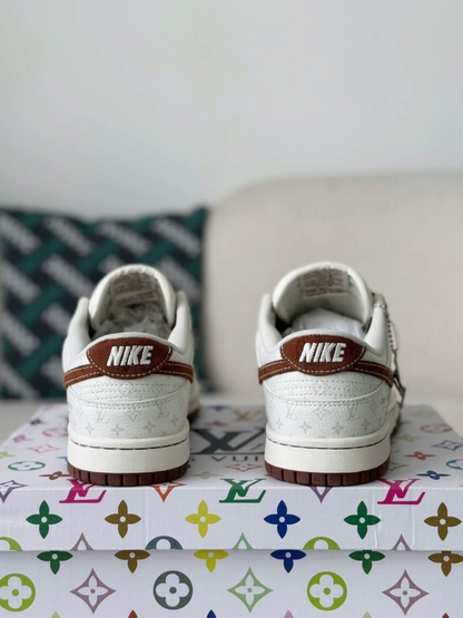 LV x Nike SB Dunk Low Brown/White Monogram Edition