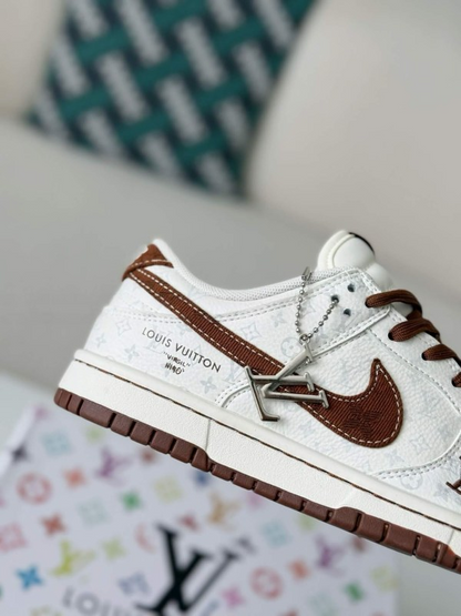 LV x Nike SB Dunk Low Brown/White Monogram Edition