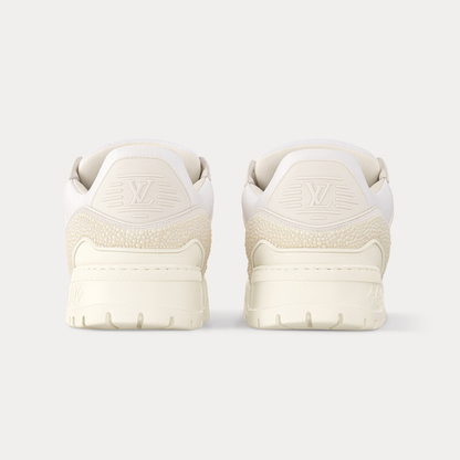 LV Maxi Trainers with Swarovski Crystals White