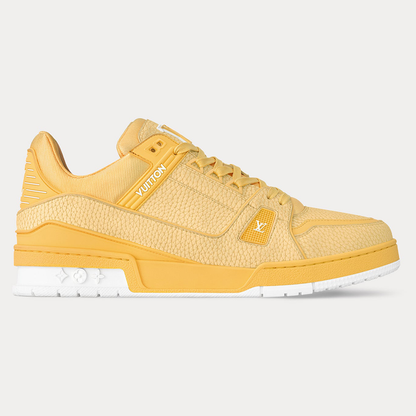 LV Trainer Grained Calf Leather Pastel Yellow