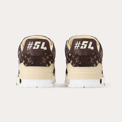 Louis Vuitton x Tyler the Creator - LV Trainers Monogram-Printed Grained Calf Leather Mocha Brown