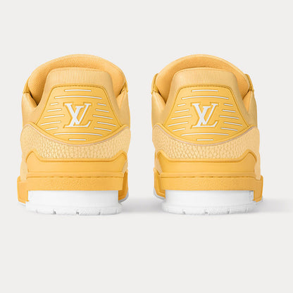 LV Trainer Grained Calf Leather Pastel Yellow