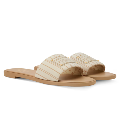 LV Lily Flat Mule Beige
