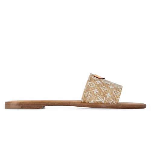 LV Lily Flat Mule Beige Natural