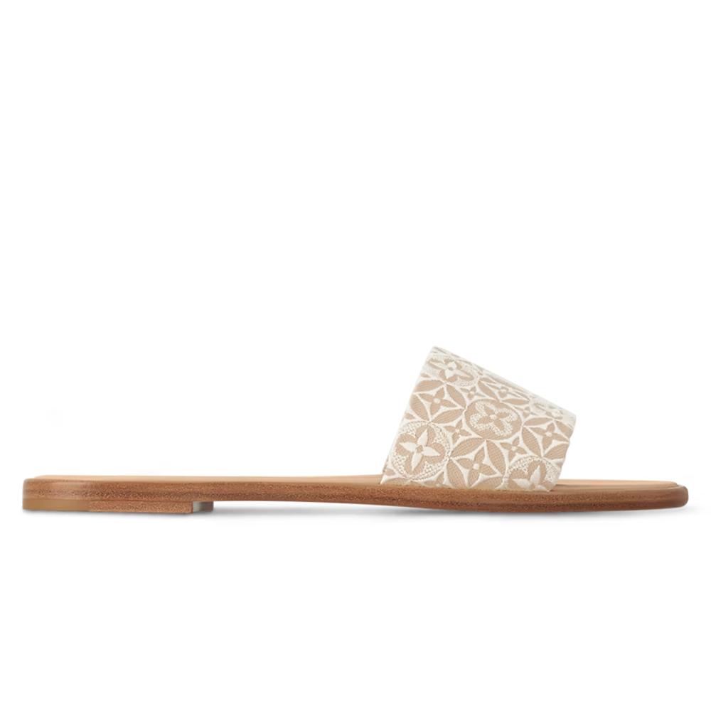 LV Lily Flat Mule Beige