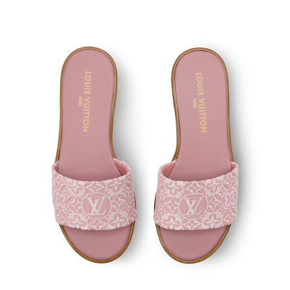 LV Lily Flat Mule Pink