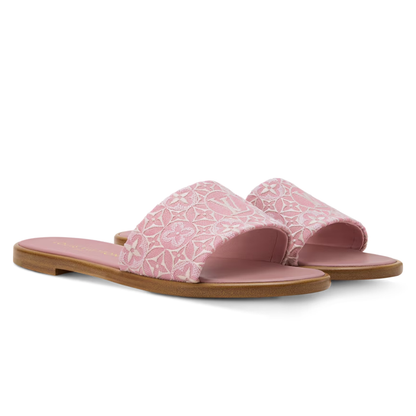 LV Lily Flat Mule Pink