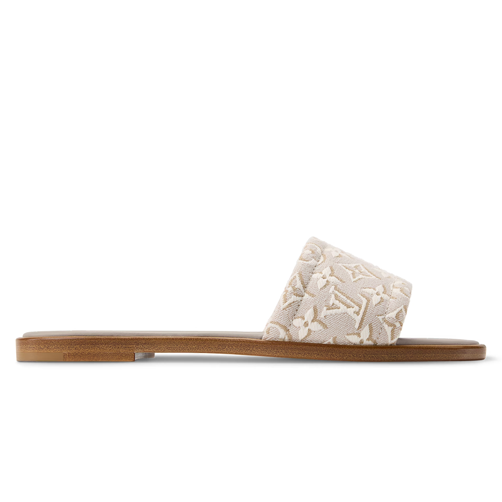 LV Lily Flat Mule Beige