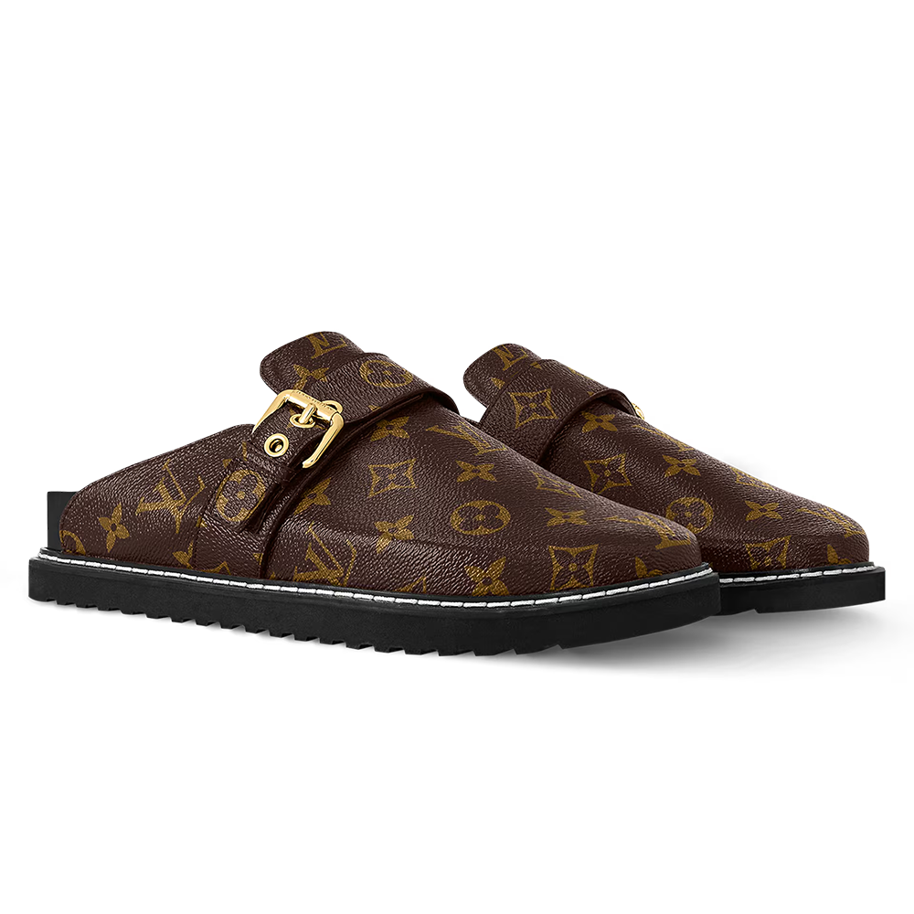 LV Cosy Flat Comfort Clog Cacao Brown