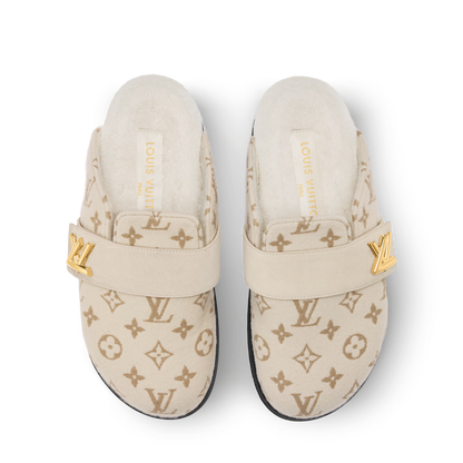 LV Cosy Flat Comfort Closed Mule Beige