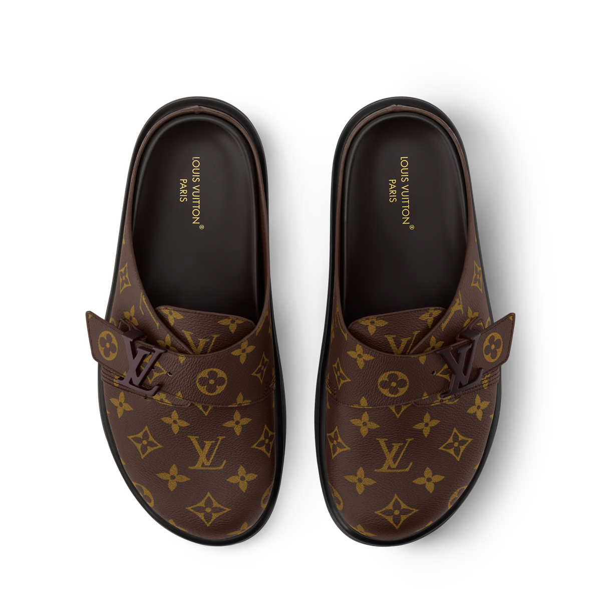 LV Easy Mule Macassar Brown
