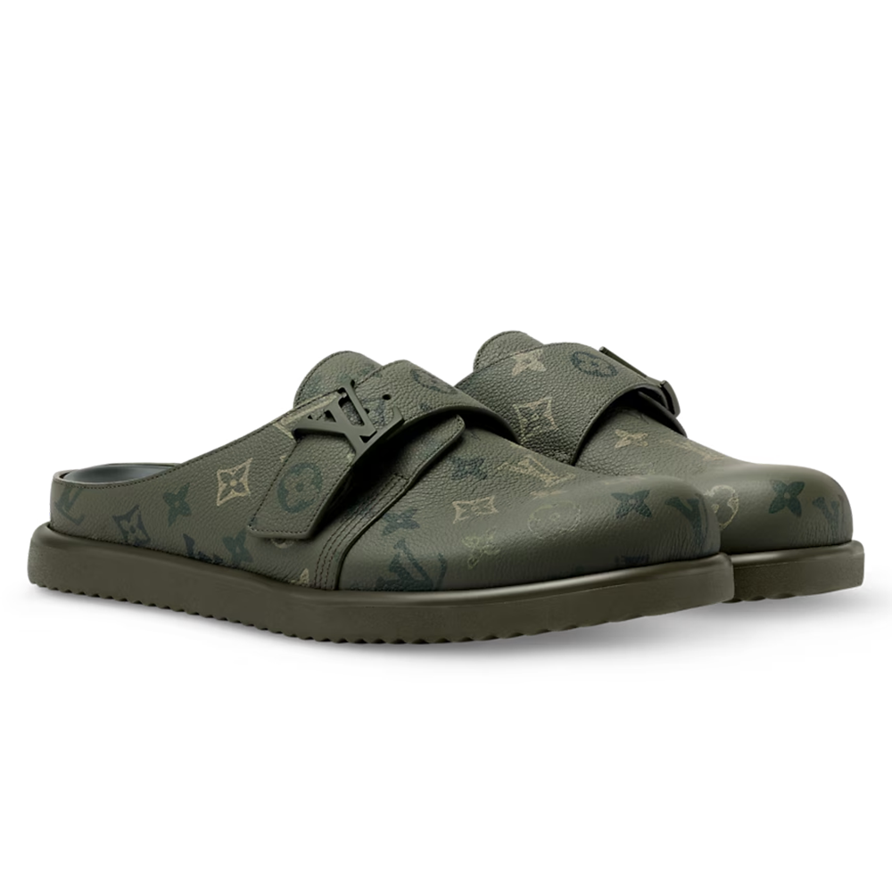 LV Easy Mule Khaki Green
