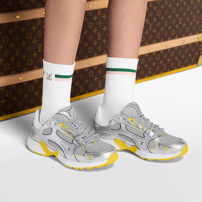 LV Olympia Sneaker Silver/Yellow