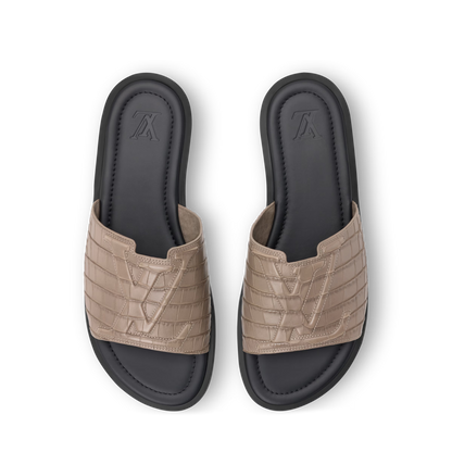 LV Portofino Mule Taupe Brown