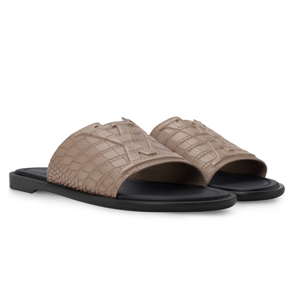 LV Portofino Mule Taupe Brown