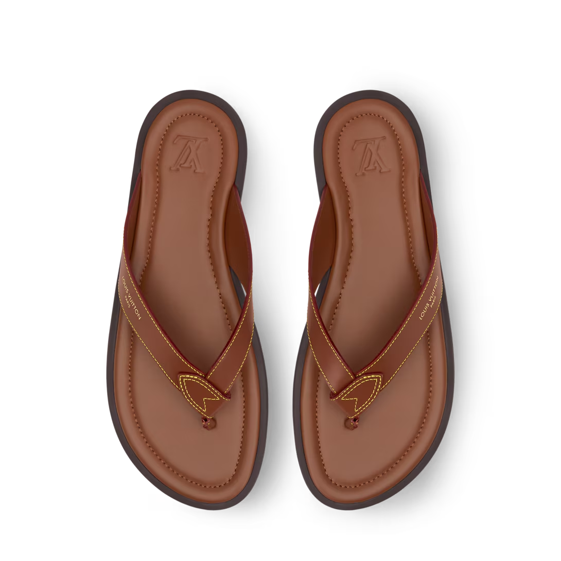 LV Sunset Thong Cognac Brown