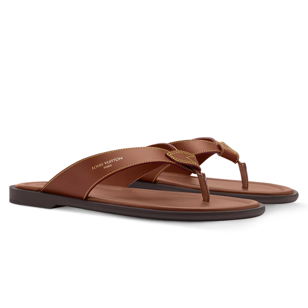 LV Sunset Thong Cognac Brown