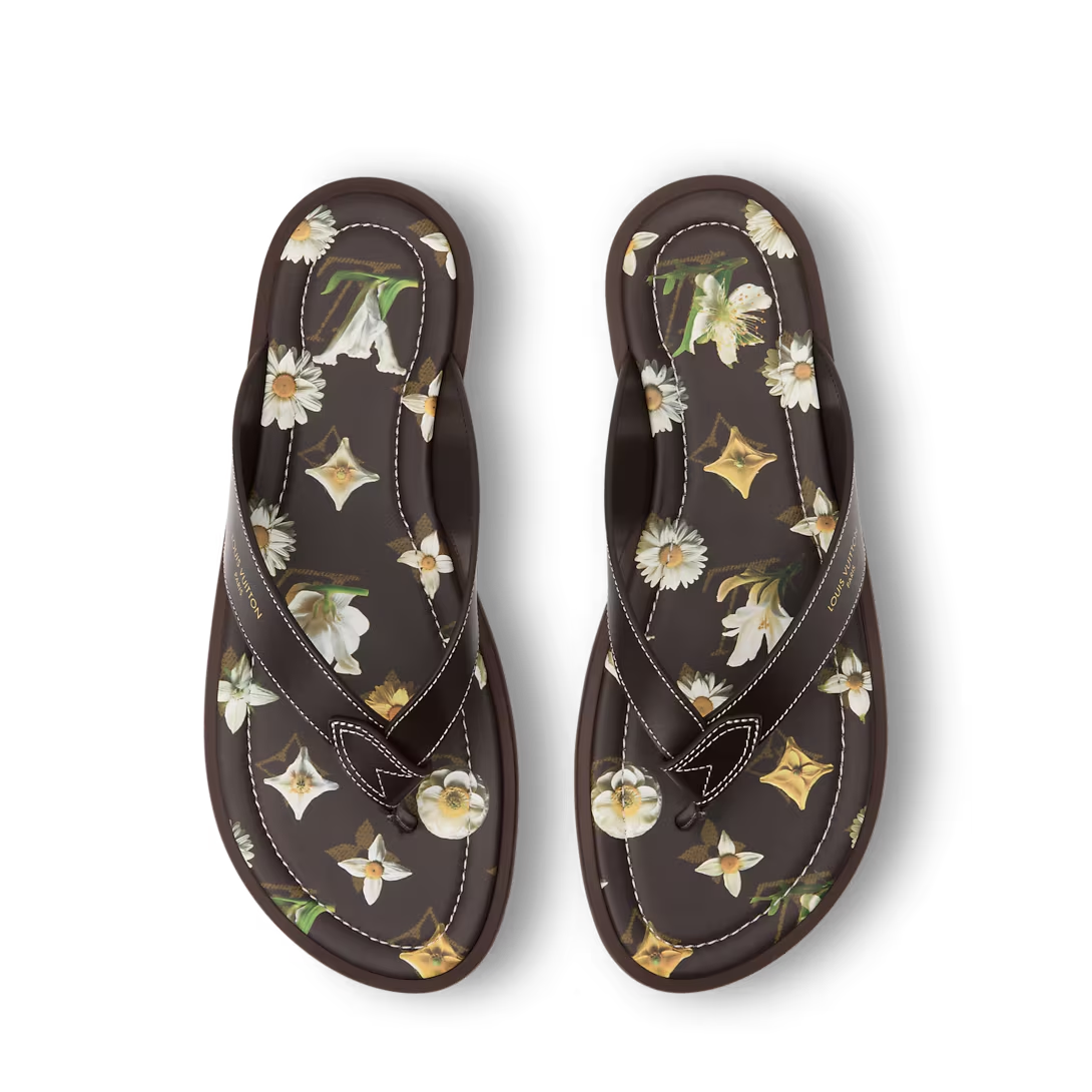 LV Sunset Thong Brown