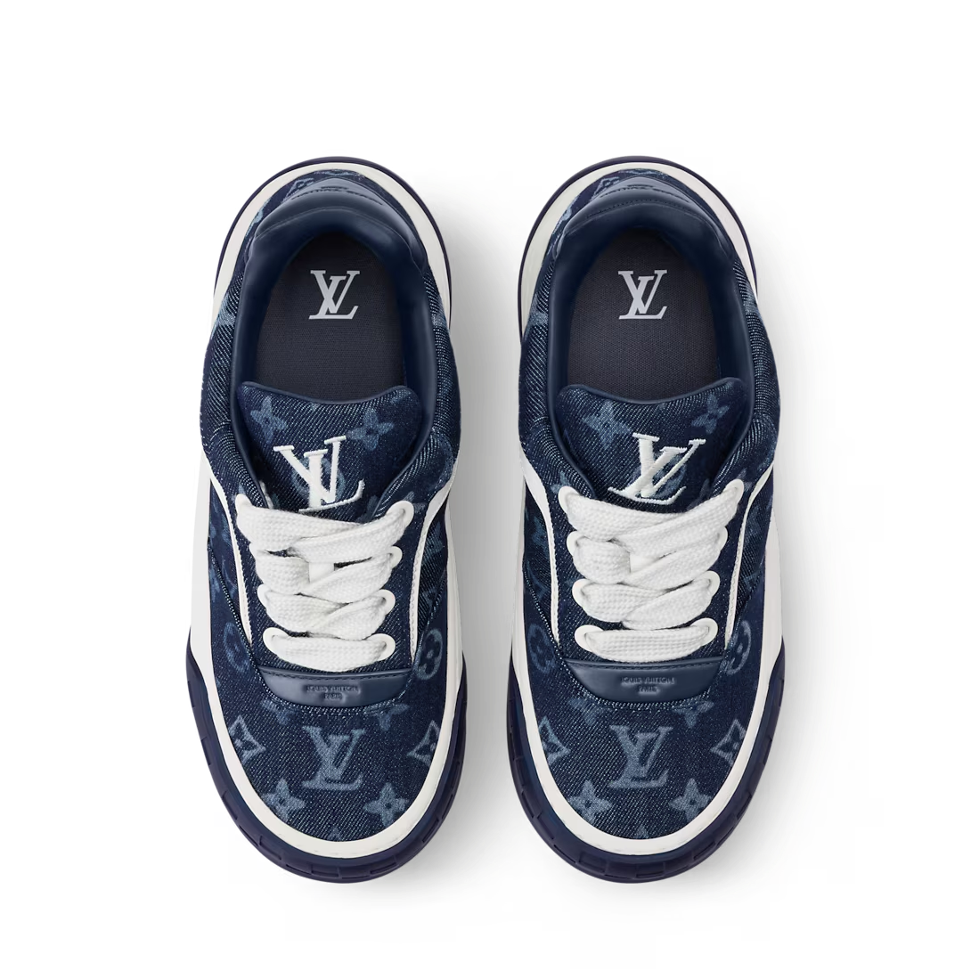 LV Tilted Sneaker Indigo Blue