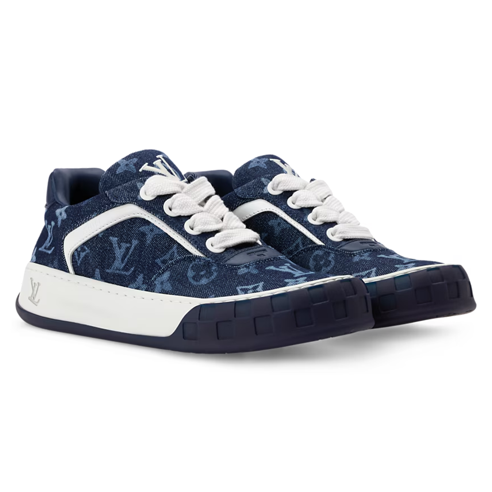 LV Tilted Sneaker Indigo Blue