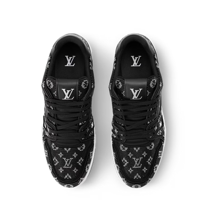 LV Trainer Sneaker Black Swarovski